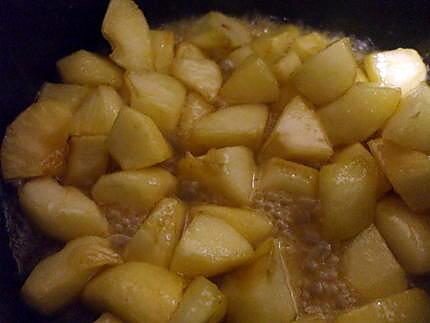 recette Triangles feuilletés aux pommes caramélisées....à la " Kapi"...