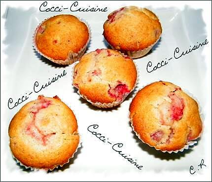 recette Muffins aux fraises