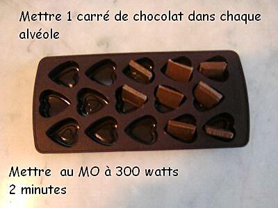 recette Petits chocolats hyper rapides au MO