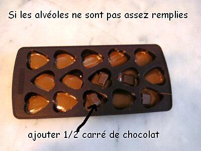 recette Petits chocolats hyper rapides au MO