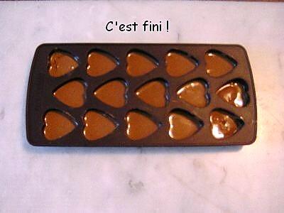 recette Petits chocolats hyper rapides au MO