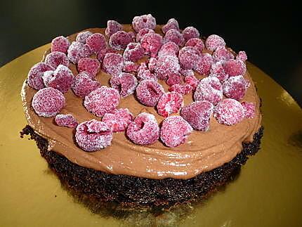 recette Layer Cake chocolat ,nutella,framboise