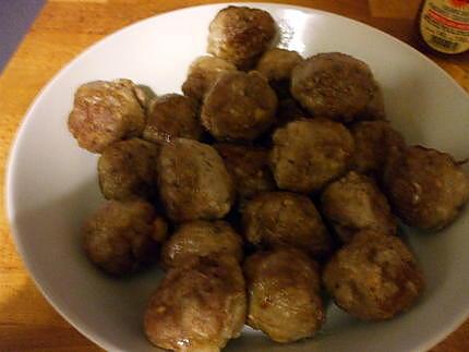 recette " Guisado de albondigas...." Râgout de p.d.terre..P.Pois et boulettes de viande...