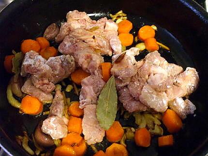 recette Echines  sauce aux carottes...pâtes fraîches...