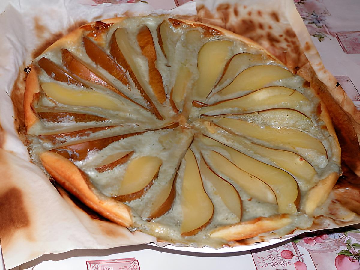 recette Tarte aux poires et roquefort