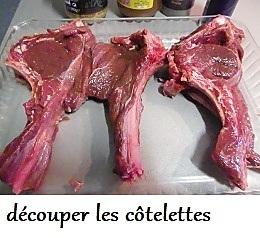 recette Côtelettes de cerf à la moutarde à l’ancienne et tagliatelles de courgettes