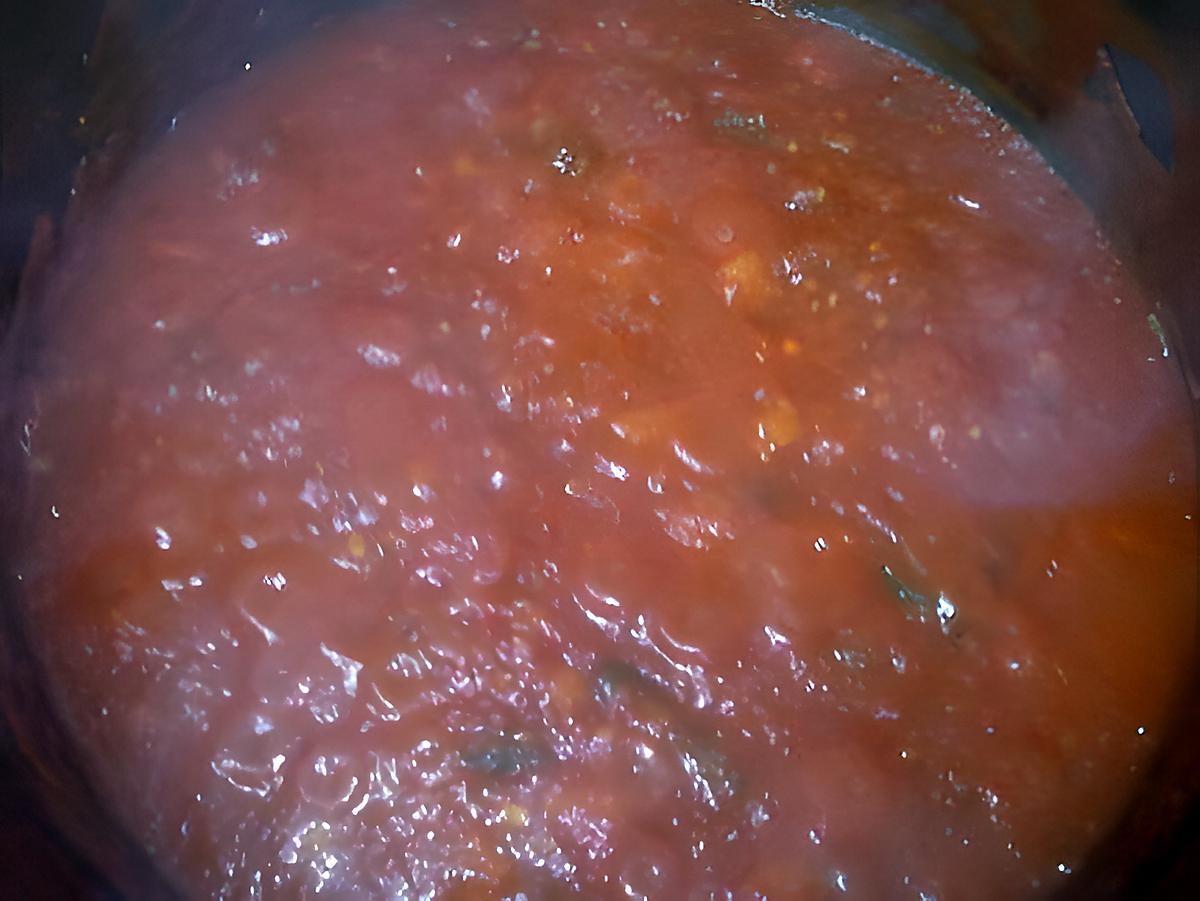 recette sauce tomate aux petits légumes