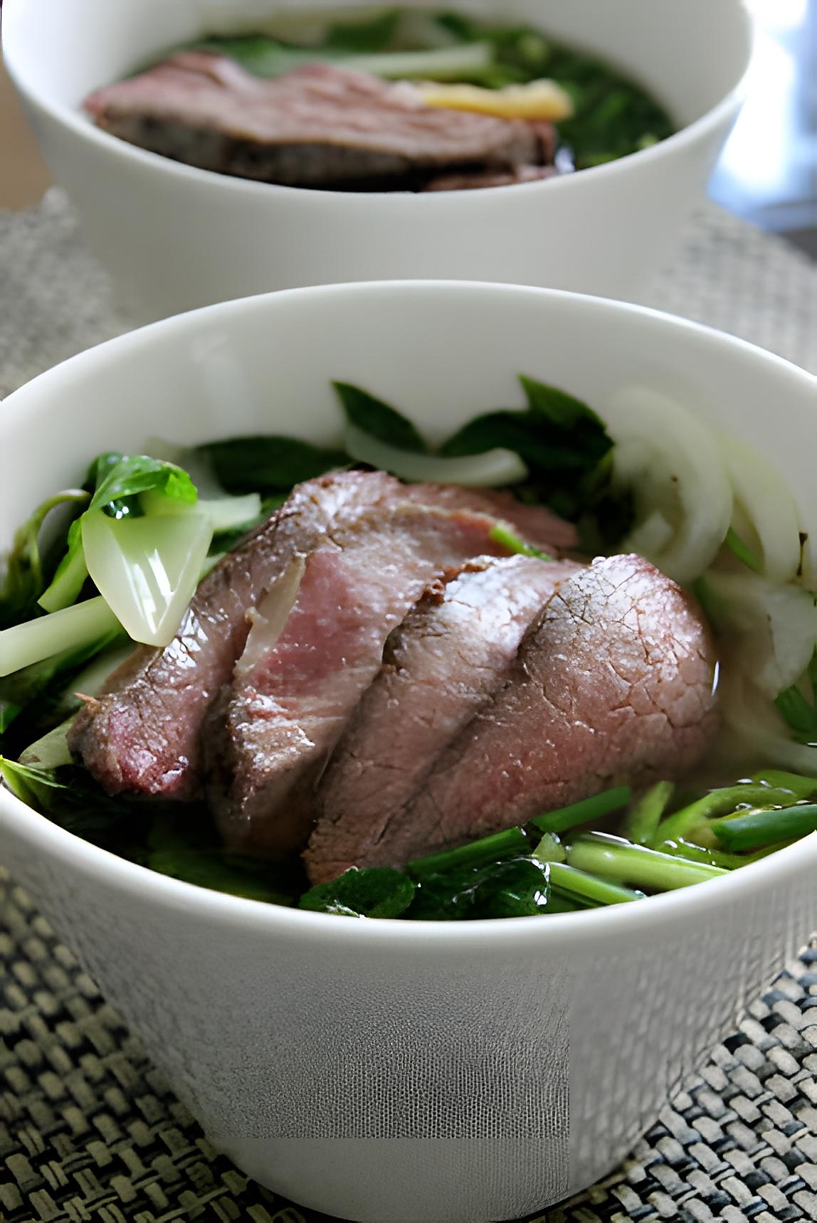 recette Pho, soupe de nouilles vietnamienne