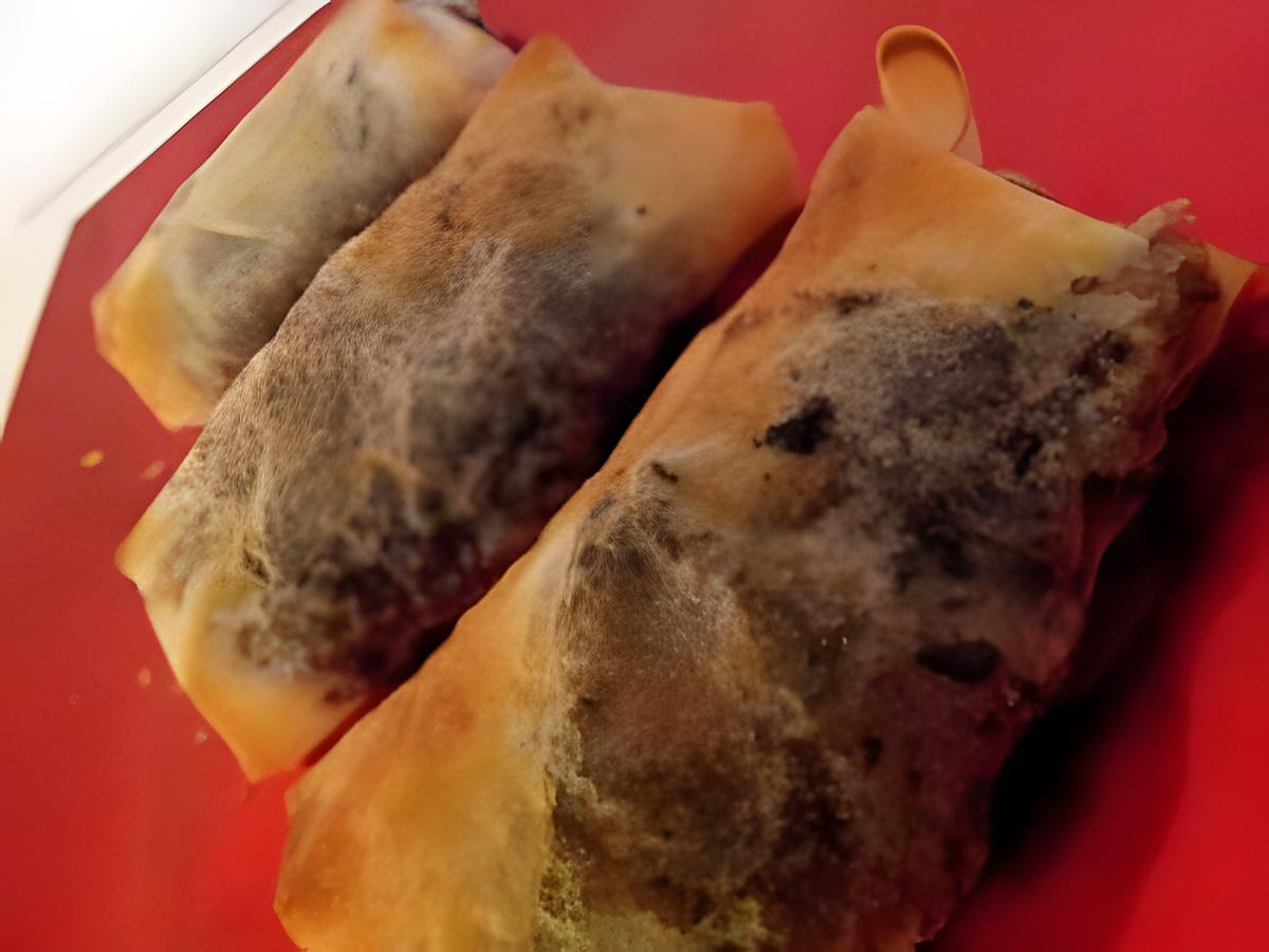 recette Nems de bricks au boudin noir