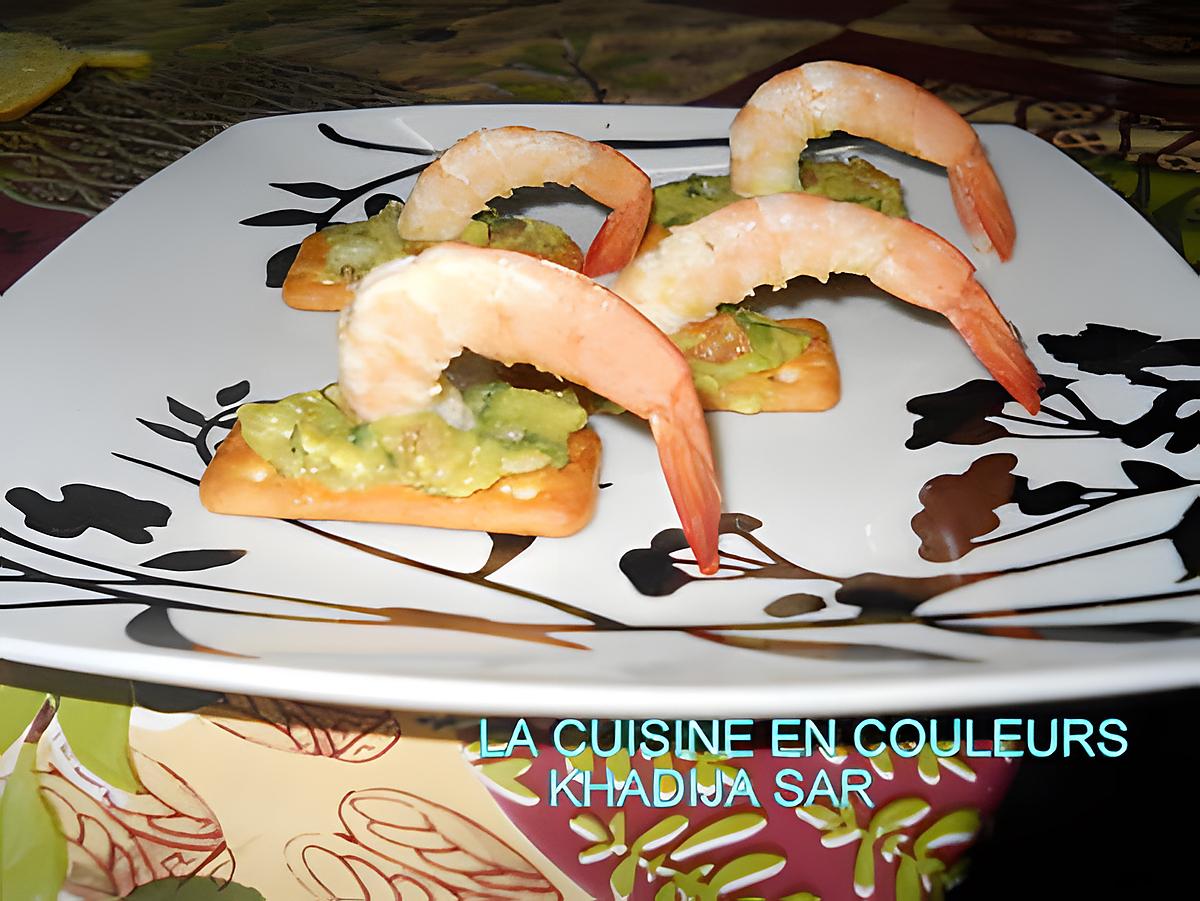 recette Crackers exotiques aux crevettes