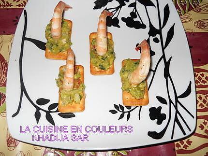 recette Crackers exotiques aux crevettes