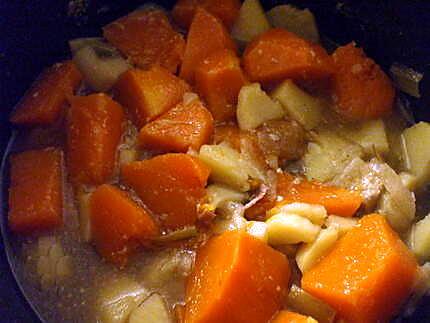 recette Velouté de courge à la crème fraîche....