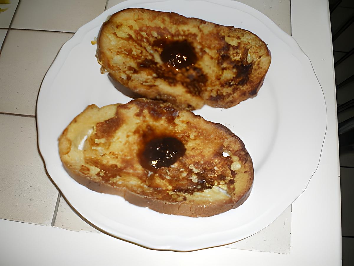 recette PAIN PERDU A LA CREME