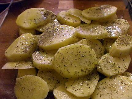 recette " Cuisses de poulet rôties aromatisées  aux herbes de provence....."