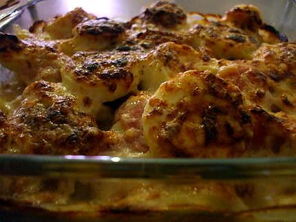 recette Gratin de choux fleur de "Mamina".......