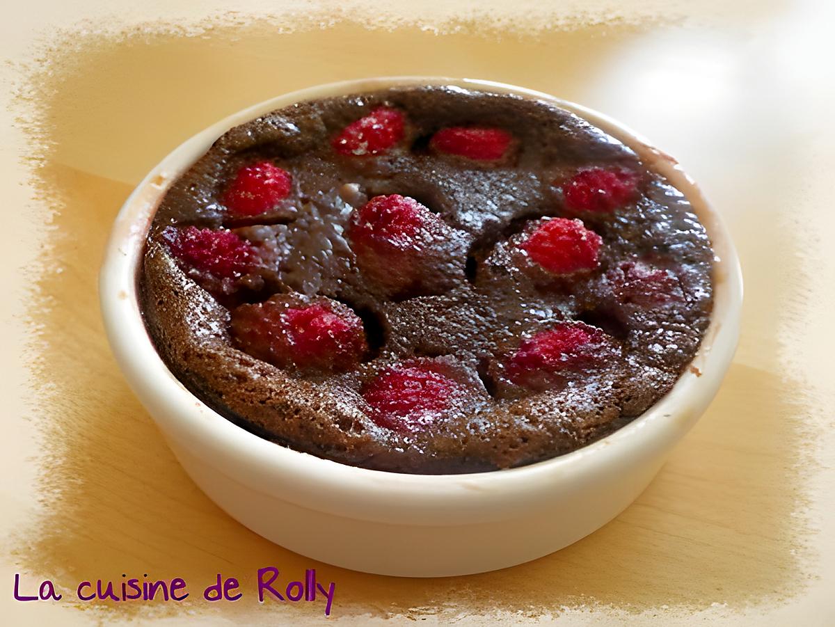 recette Gratin chocolat framboises