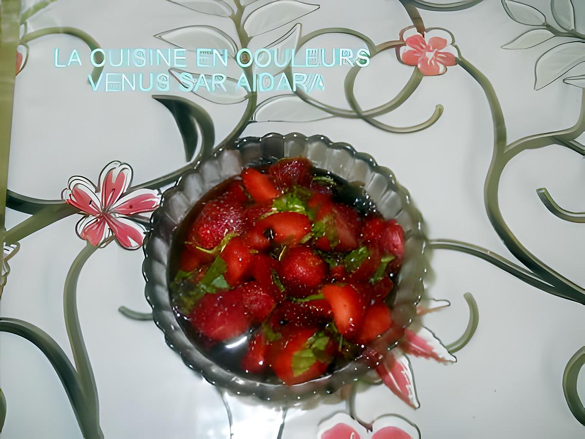 recette Salade de fraises