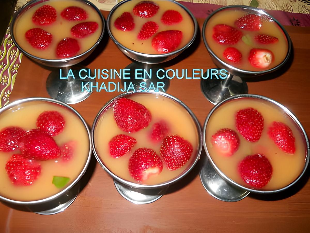 recette Fraises au jus d`orange et à la menthe