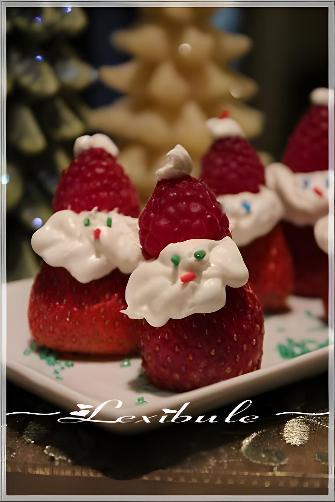 recette Fraises en père Noël