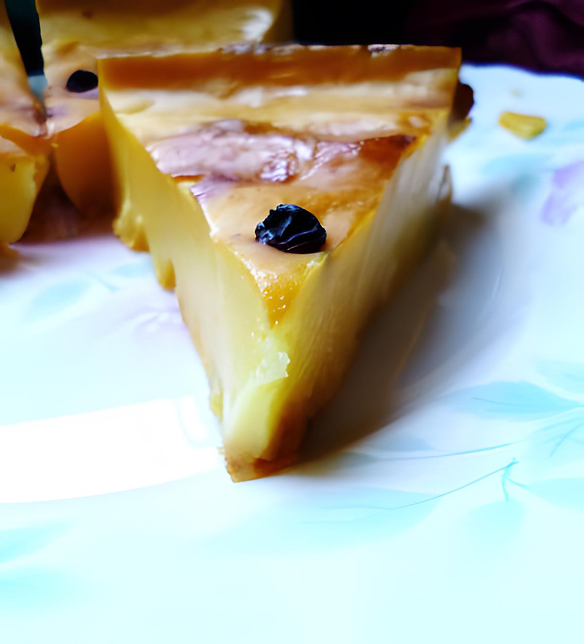 recette Flan vanille, rhum et raisins (Ancel)