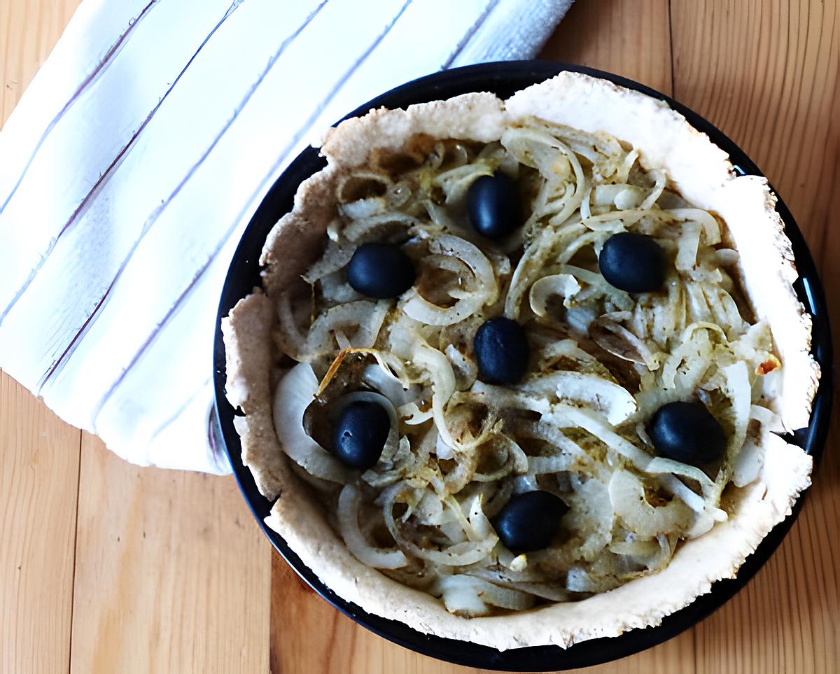 recette Fausse pissaladière sans anchois