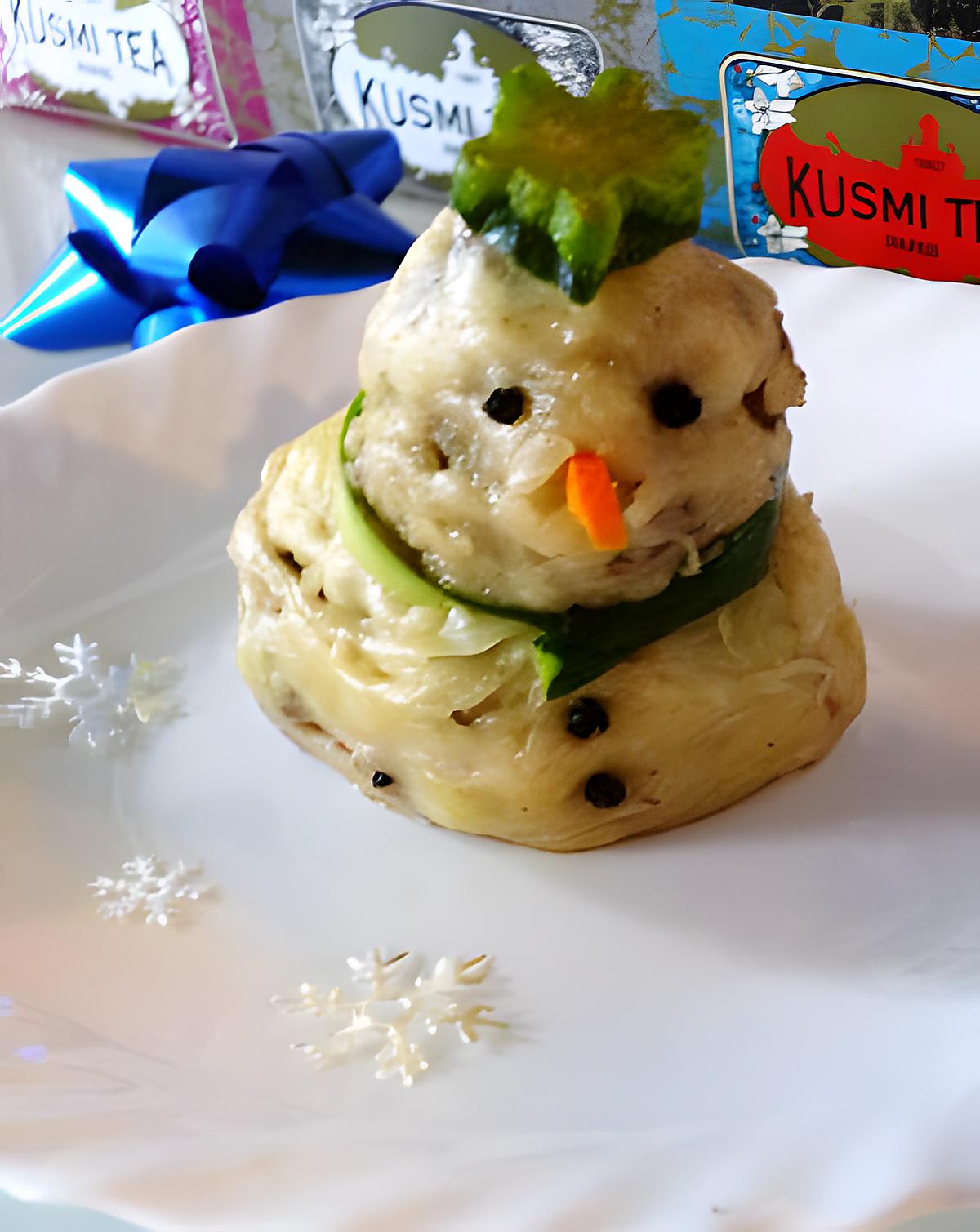 recette Bonhomme de neige salé