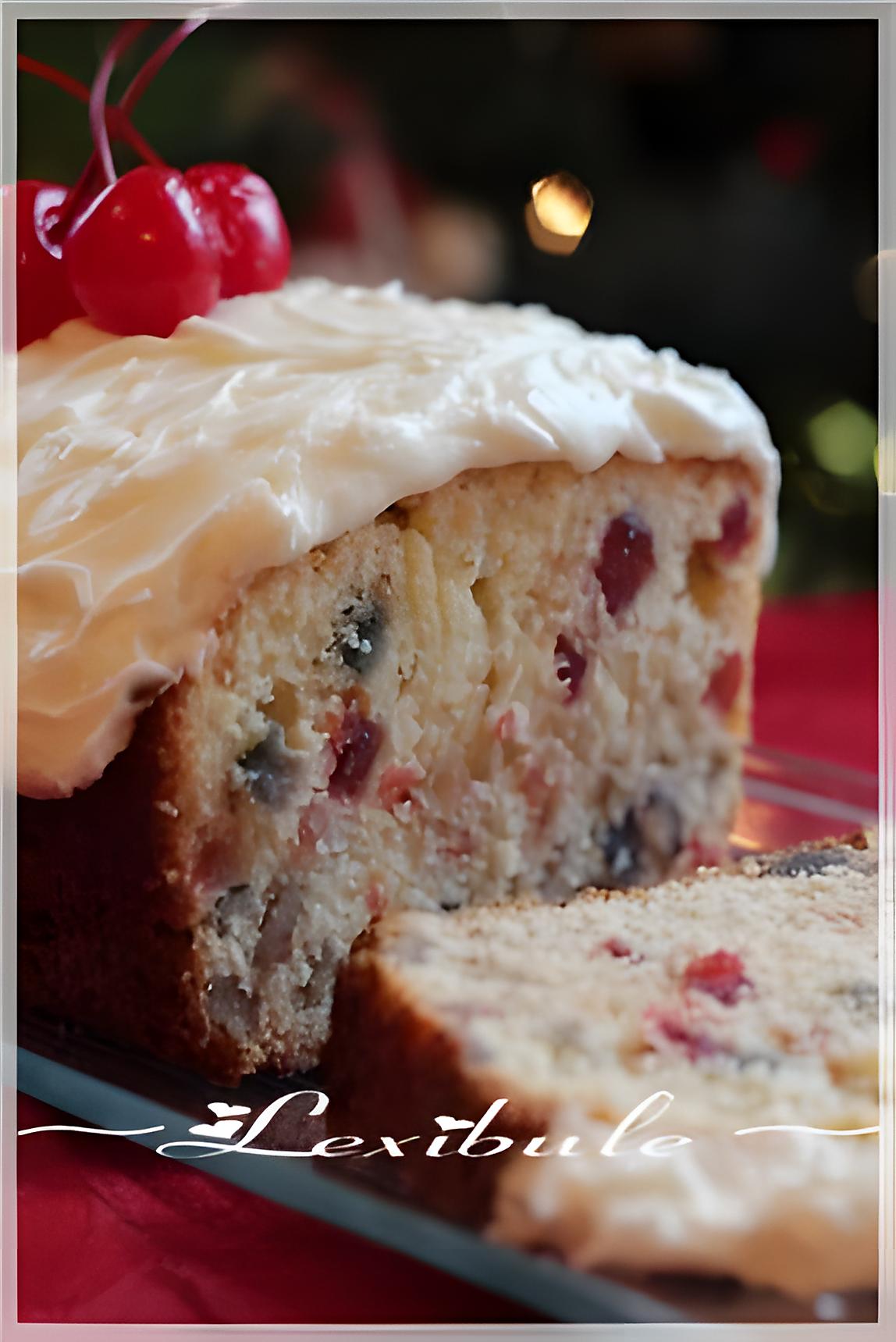 recette Gâteau aux fruits, glacé au fromage à la crème