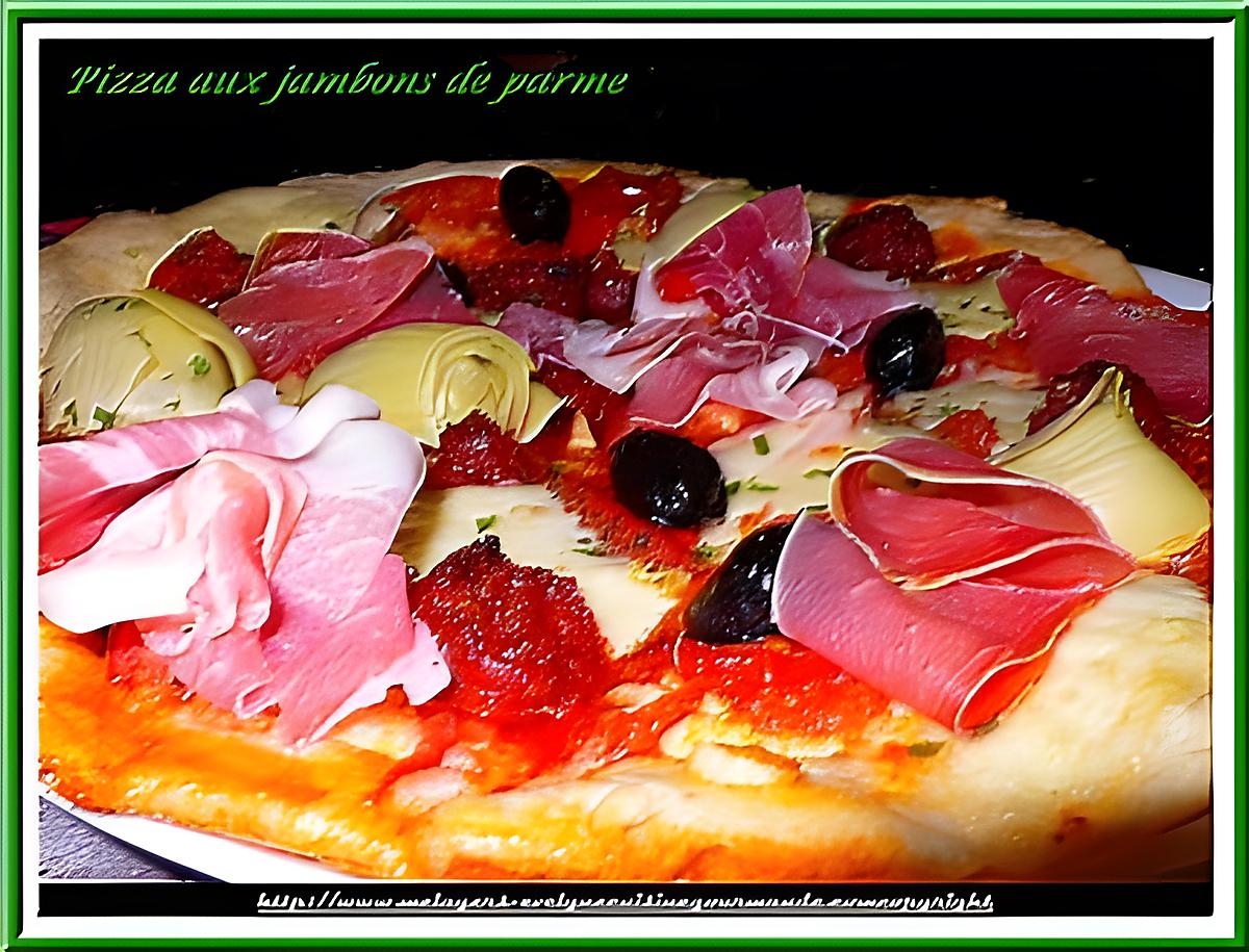 recette pizza aux jambons de parme