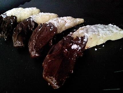 recette Cornes chocolatés aux amandes