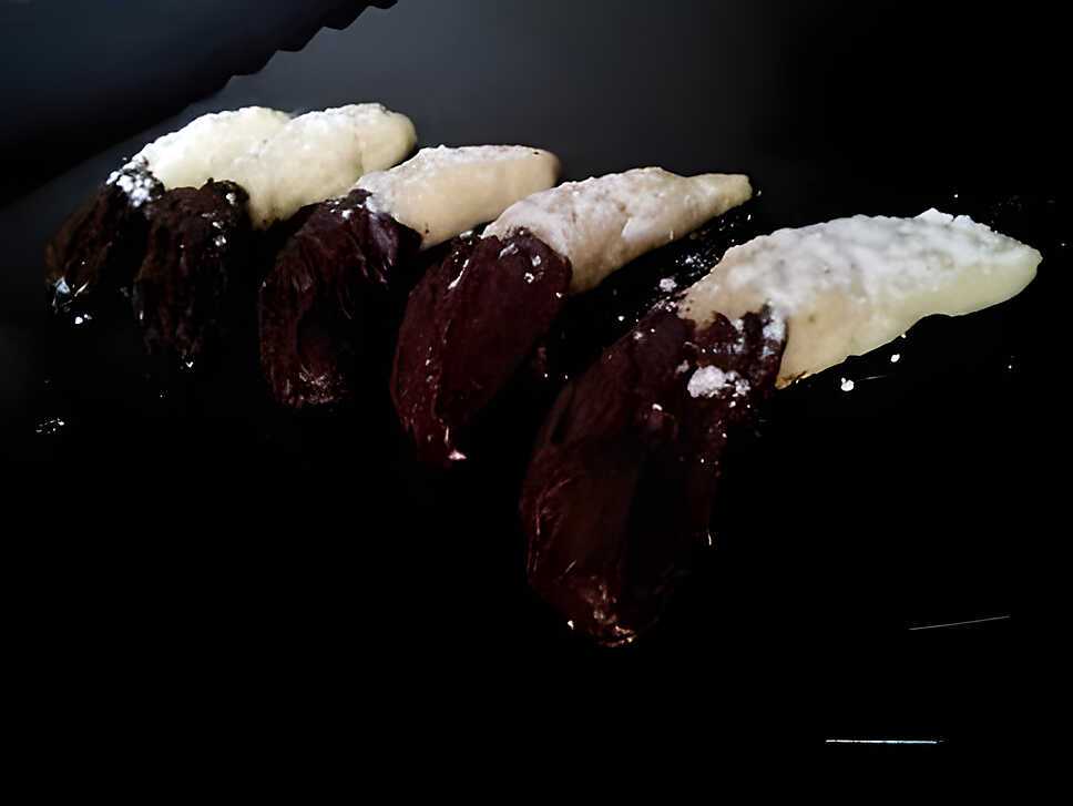 recette Cornes chocolatés aux amandes