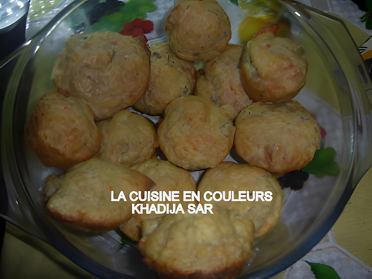 recette Muffins aux miettes de thon et aux cornichons