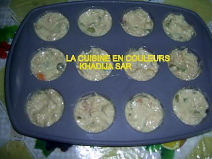 recette Muffins aux miettes de thon et aux cornichons