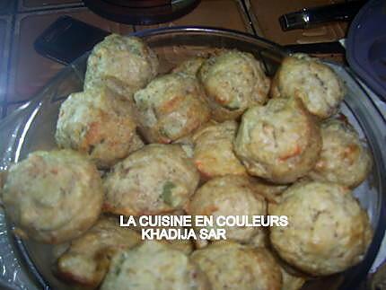 recette Muffins aux miettes de thon et aux cornichons