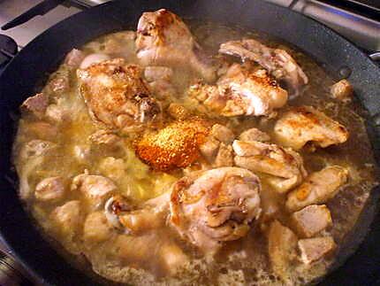 recette " Arroz Mixto... con pollo y magro .."...(...Riz ...au Porc et au Poulet...)