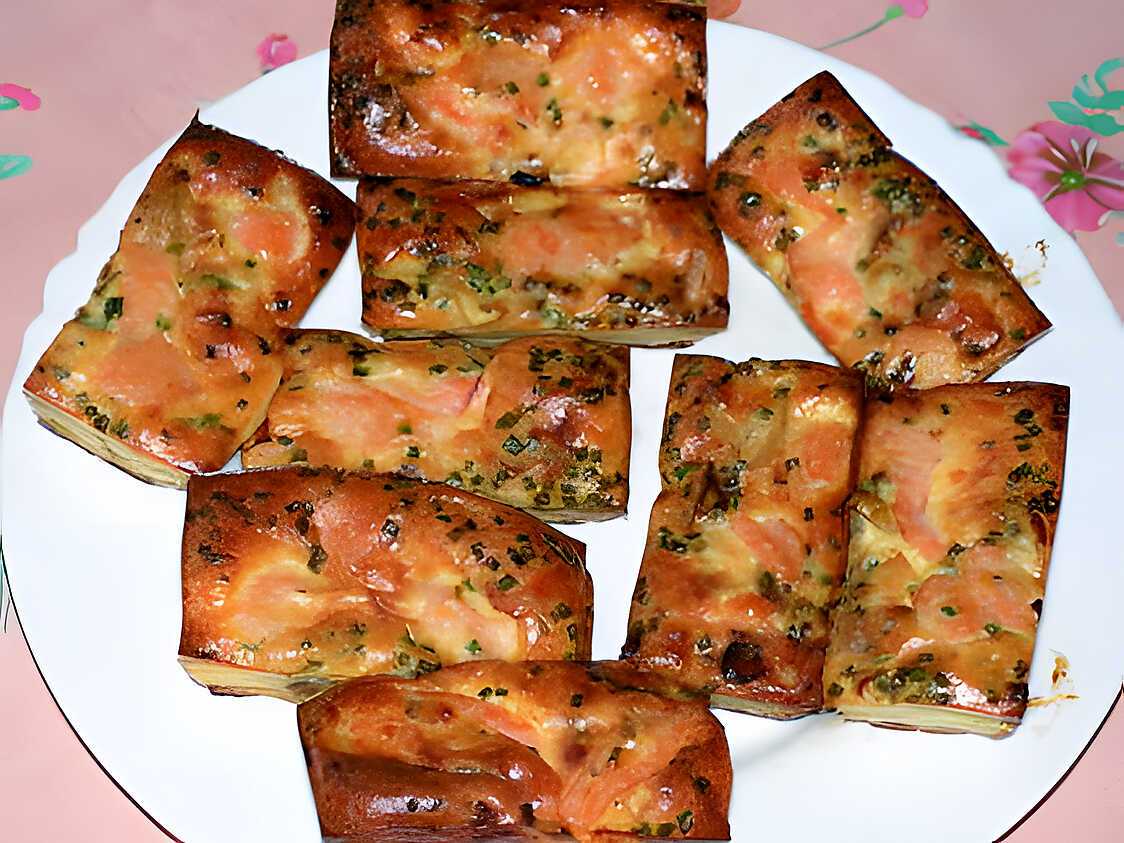 Bouchées poireau et saumon fumé