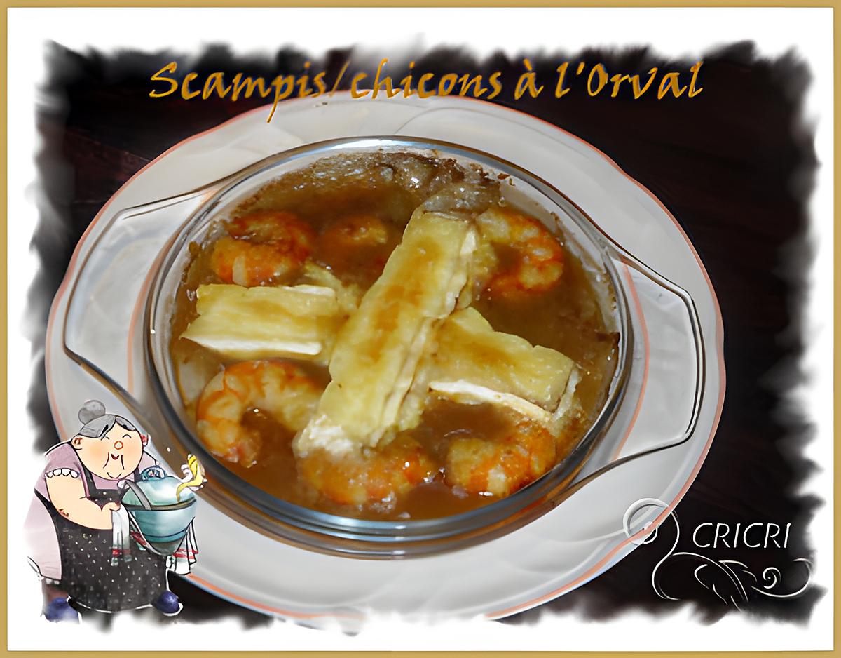 recette Scampis aux chicons/orval