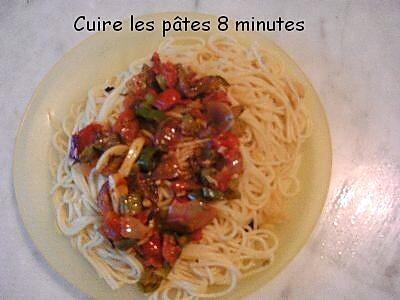 recette pour Souimanga et les femmes pressées: sauce spaghettis ou légumes