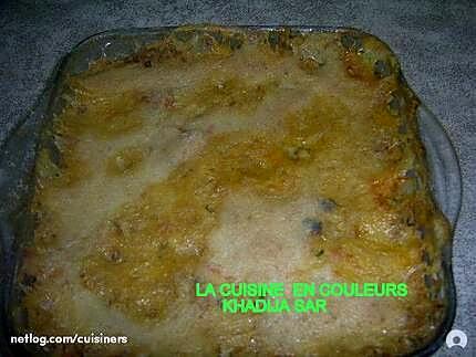 recette gratin de crevettes aux carottes et surimi