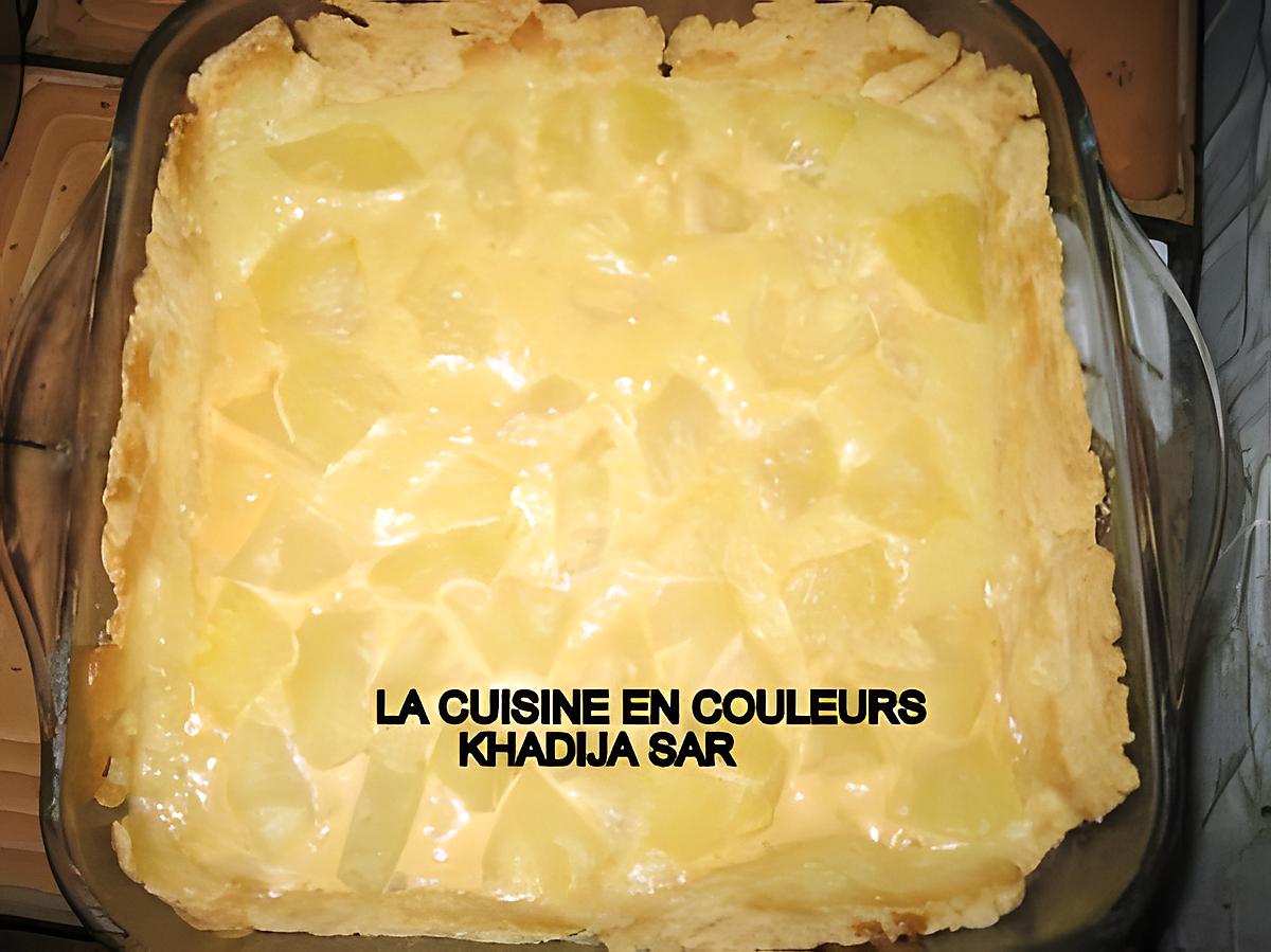 recette tarte facile aux fruits (ananas)