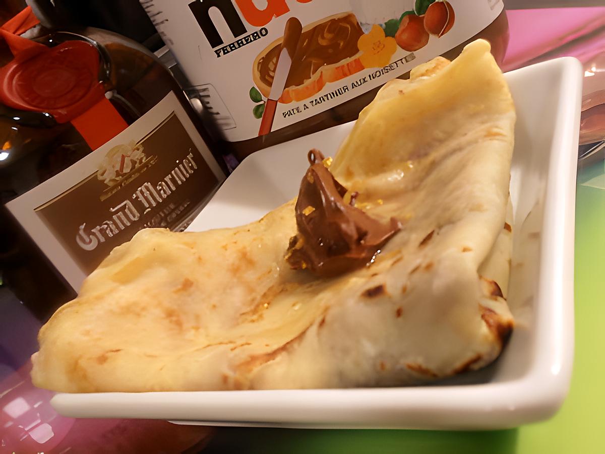 recette crêpe nutella et grand marnier