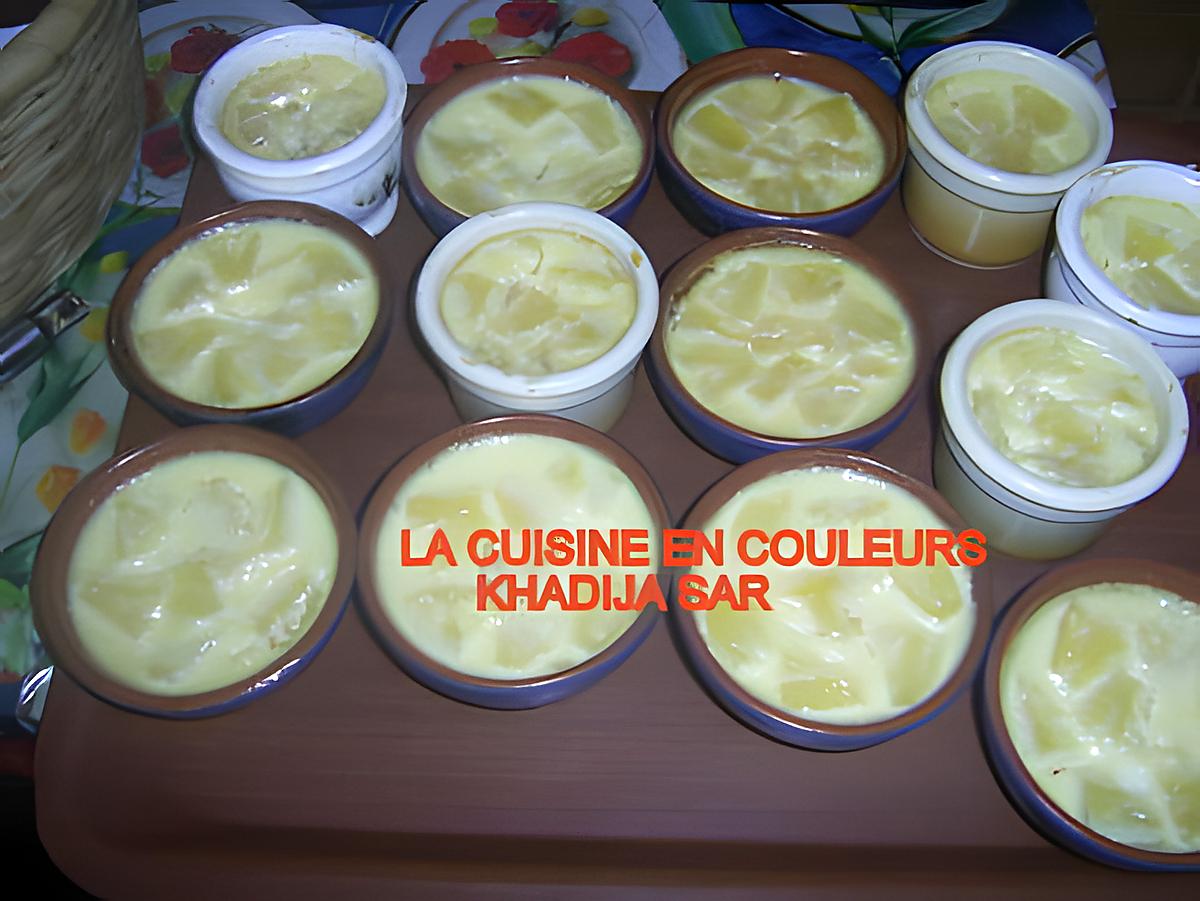 recette Petits flans à l'ananas