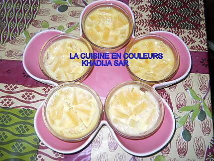 recette Petits flans à l'ananas