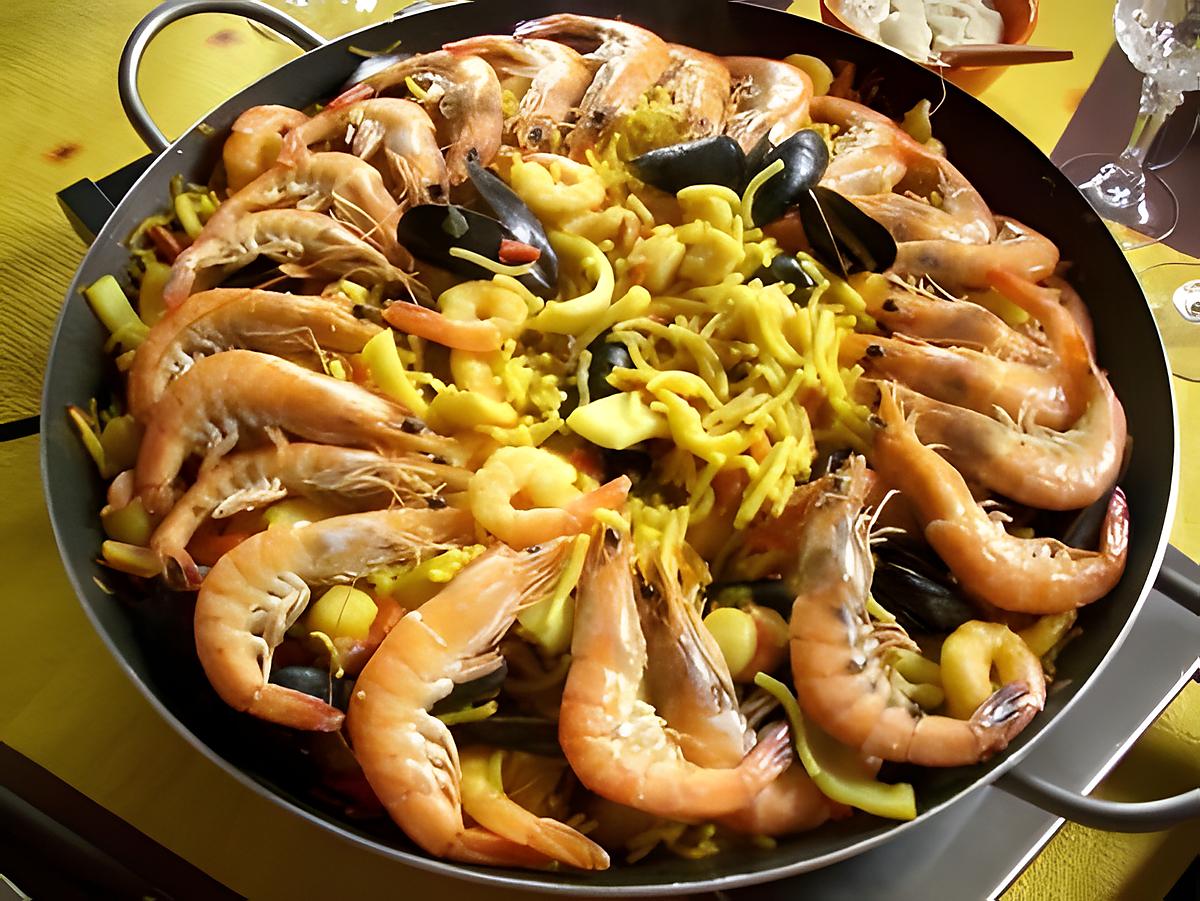 recette fideua del mar