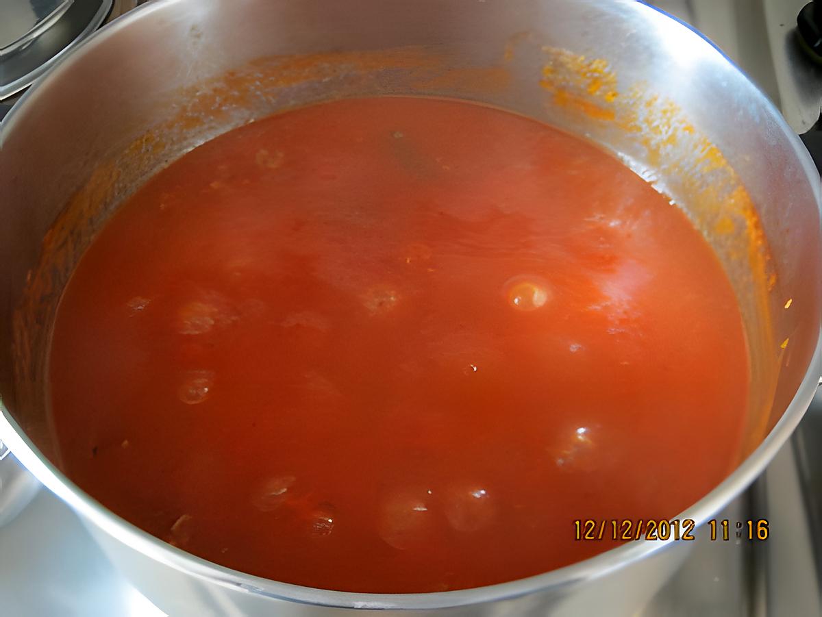 recette SAUCE TOMATE A LA BOLOGNAISE