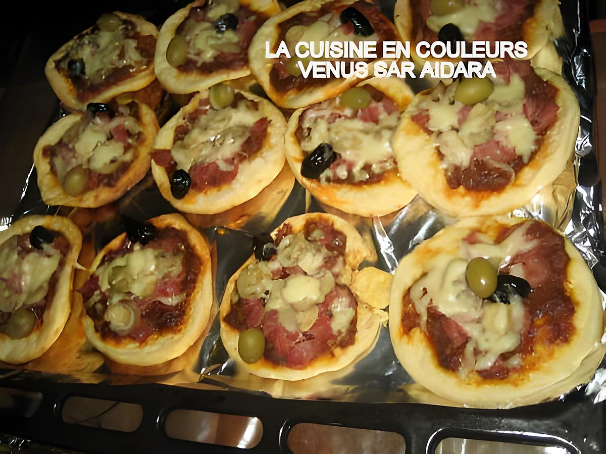 recette mini-pizzas au jambon