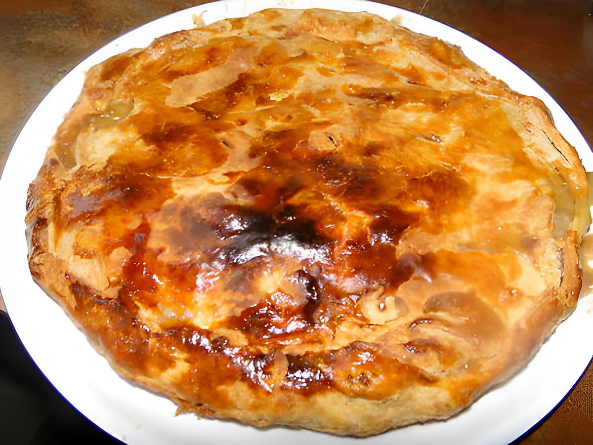 recette Tourte aux pommes et aux raisins verts (dessert anglais)