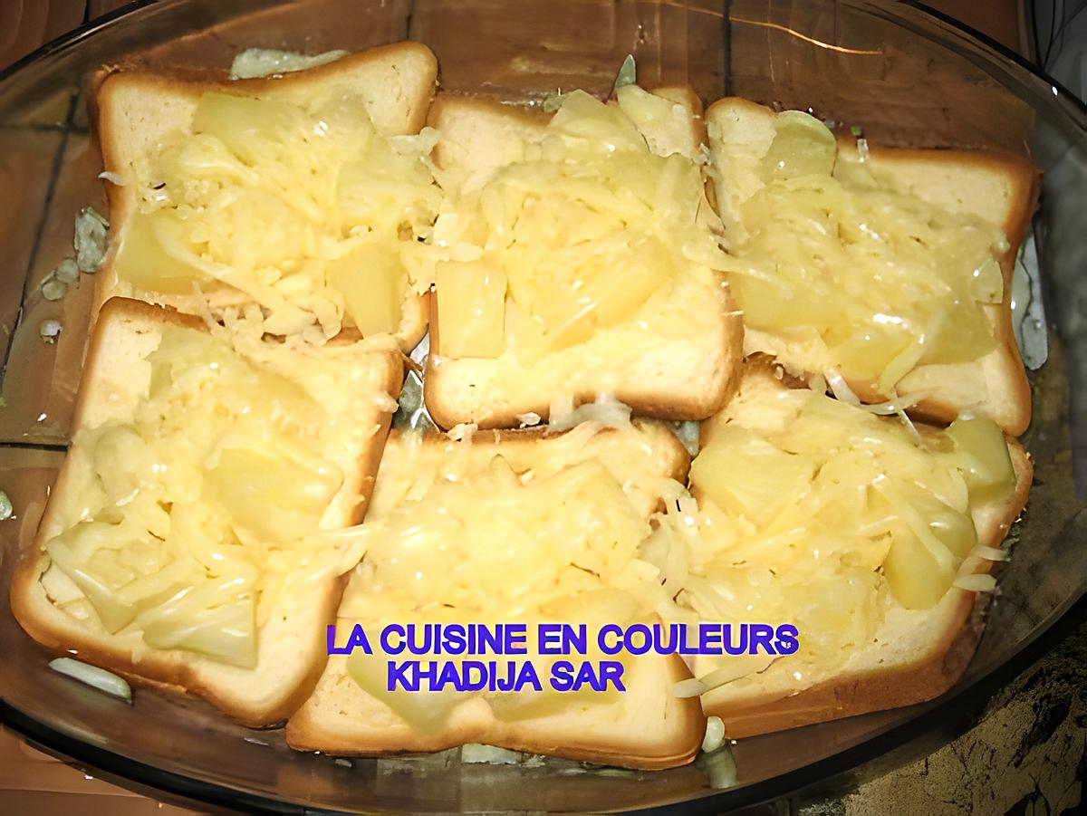 recette Croques ananas-fromage