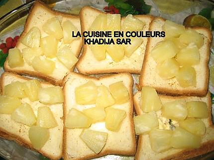recette Croques ananas-fromage