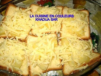 recette Croques ananas-fromage