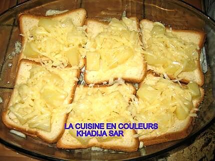 recette Croques ananas-fromage